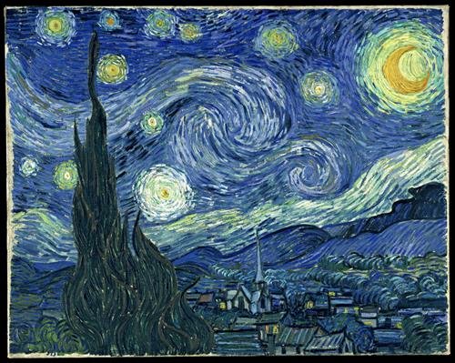DE sterrennacht van Vincent van Gogh is één van zijn beroemdste schilderijen